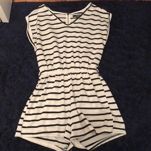 Striped romper